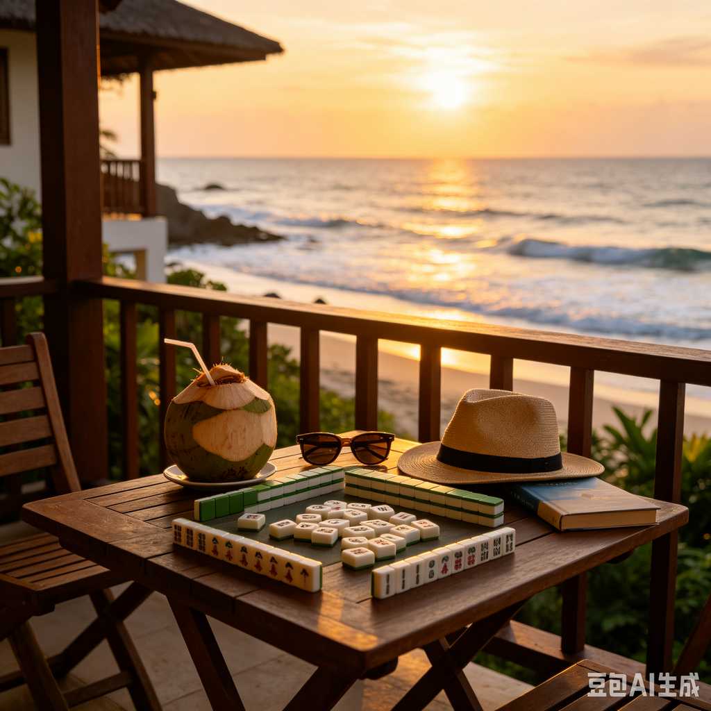 mahjong set with dice and chips