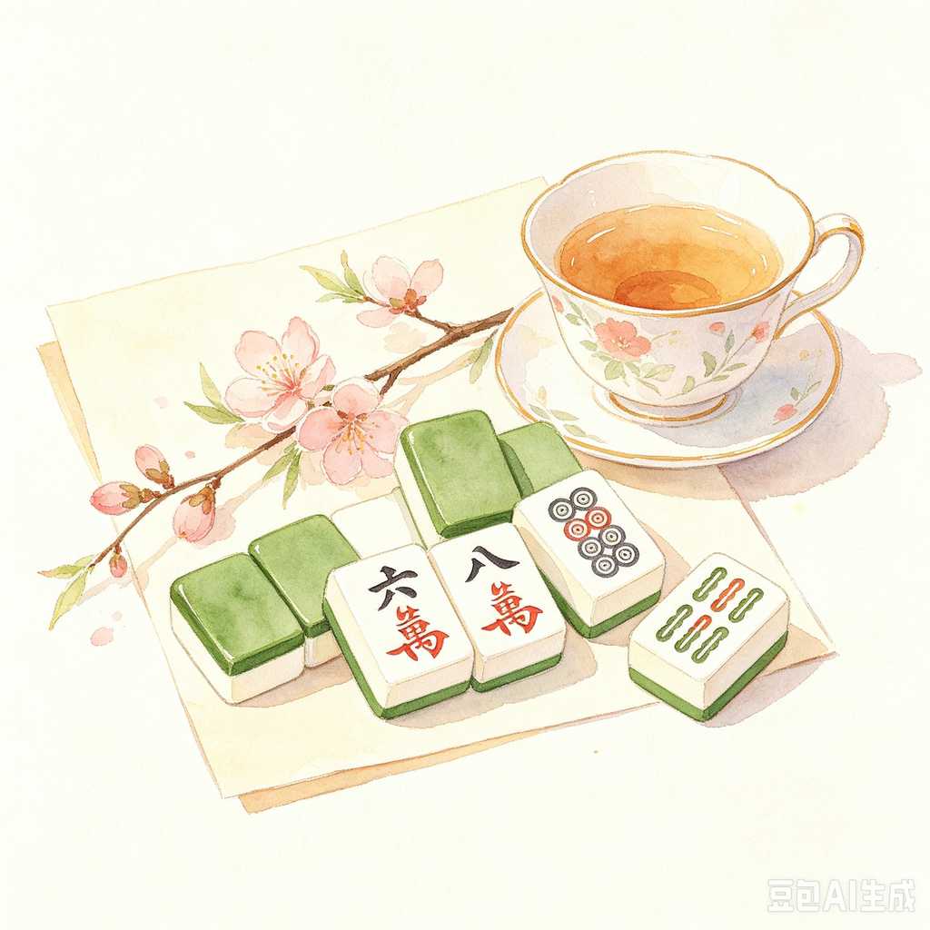 traditional color mahjong set