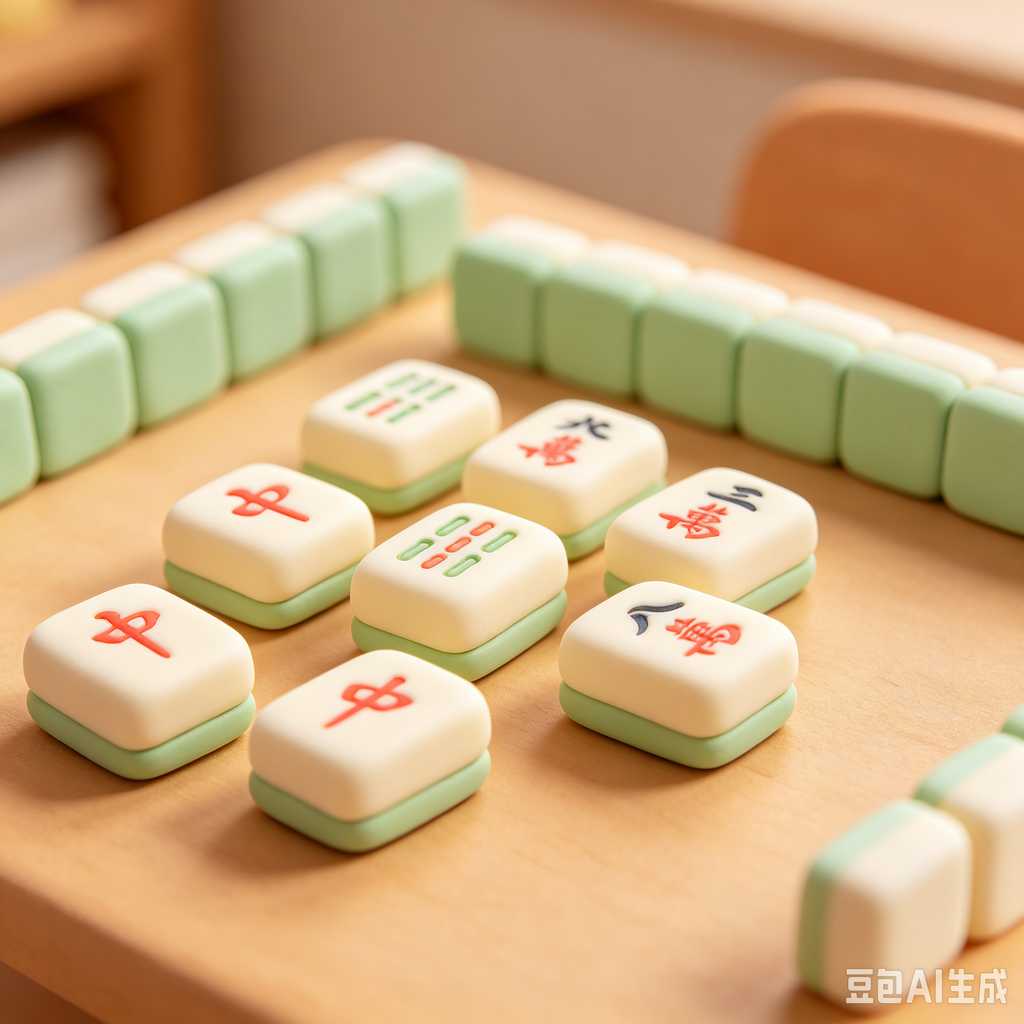 mahjong set for home entertainment
